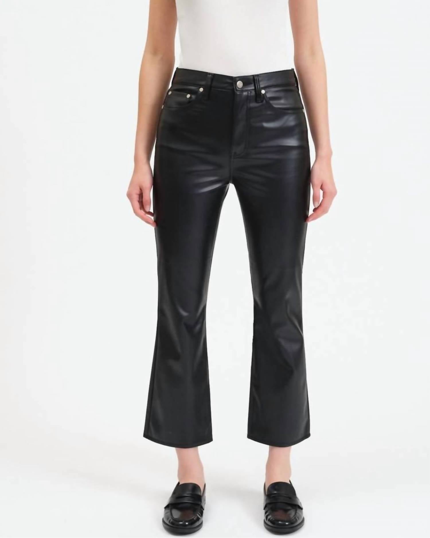 Daze - Harlyn Leather Boot Crop Pants