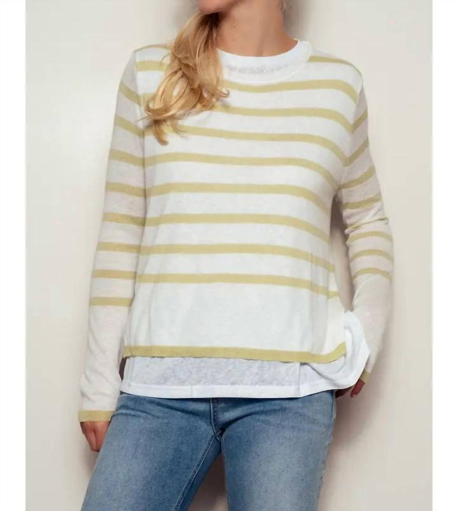 Urban Daizy Casual Crewneck Sweater in green - women's sweater