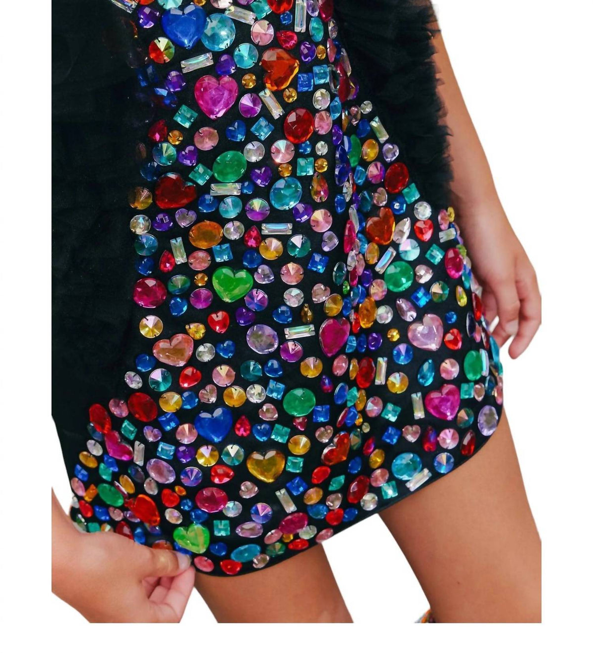 Lola + The Boys - Bejeweled Gem Dress