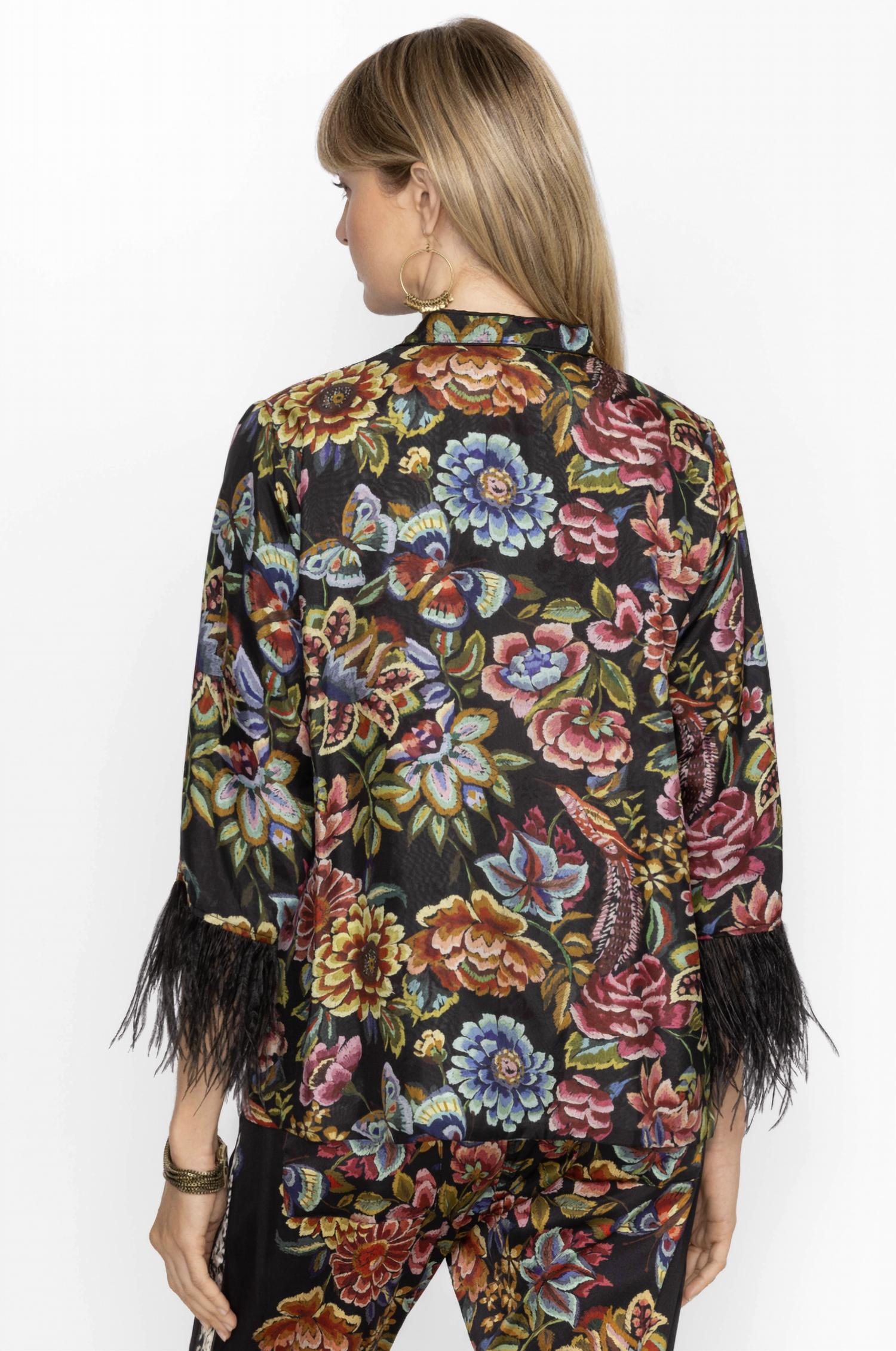 Johnny Was - Lewella Feather Trim Kimono