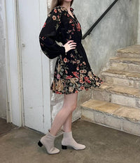 Sea - Jolie Floral Print Long Sleeve Mini Dress