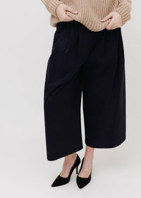 Tibi - Bio Twill Triple Pleat Cropped Pant