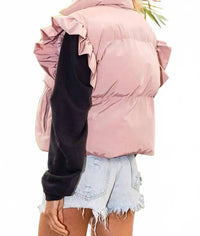 Bucketlist - Ruffle Sleeve Down Vest