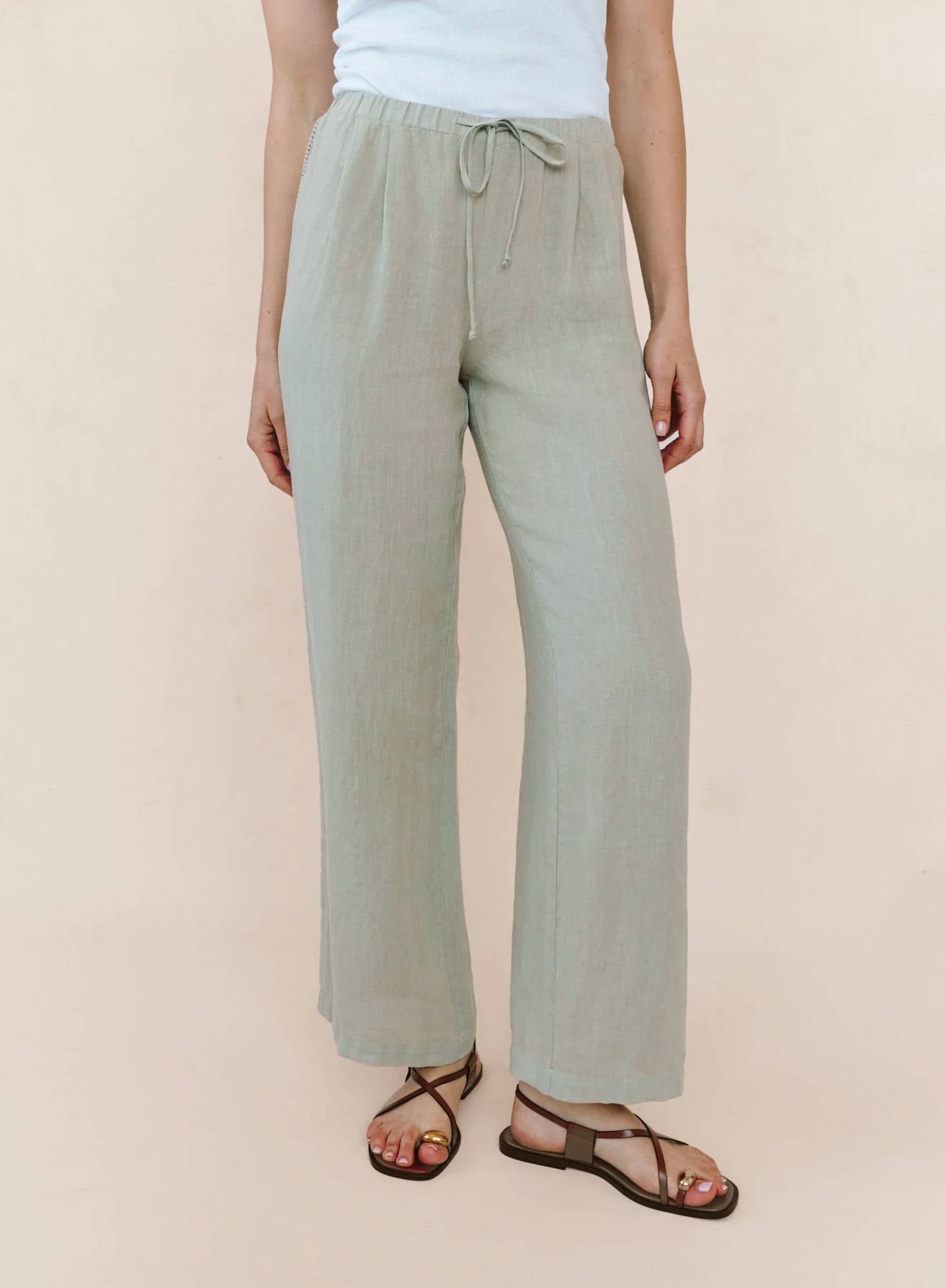 Bella Dahl - Beach Pant With Lattice Stripe