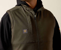 ARIAT Rebar Duracanvas Vest in earth - men's jacket - view 4