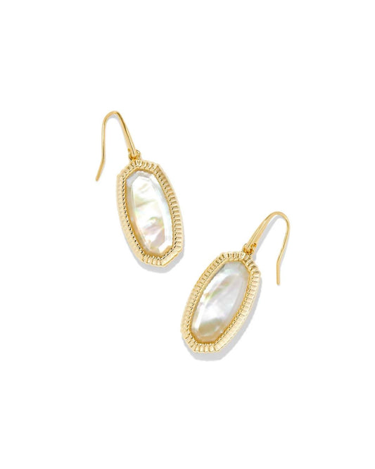 Kendra Scott - Women's Dani Gold Ridge Frame Drop Earrings