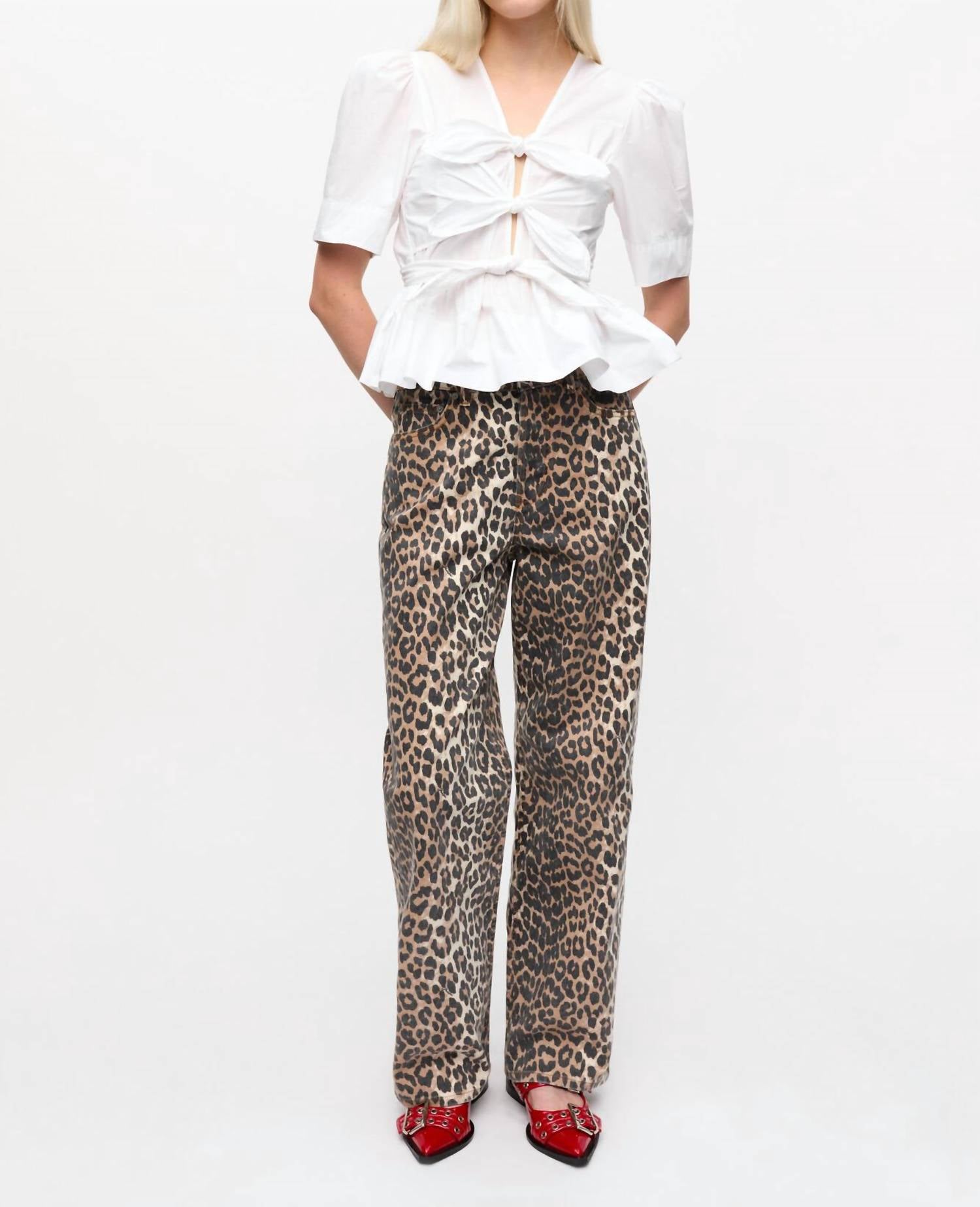 Ganni - Tie Strap Blouse