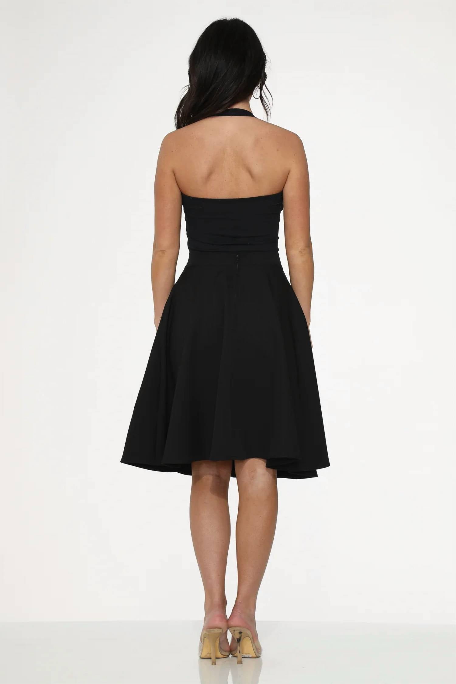 Orchid Bloom - Embroidered Poodle Swing Skirt
