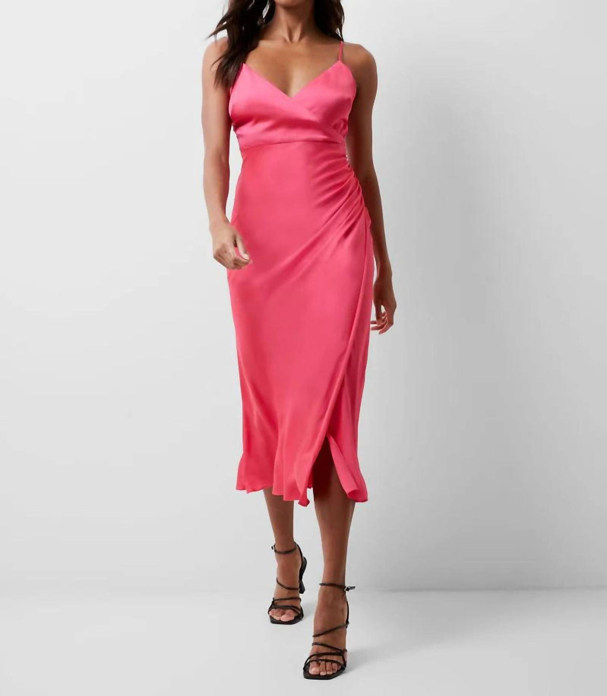 French Connection - Ennis Satin Slip Midi Dress