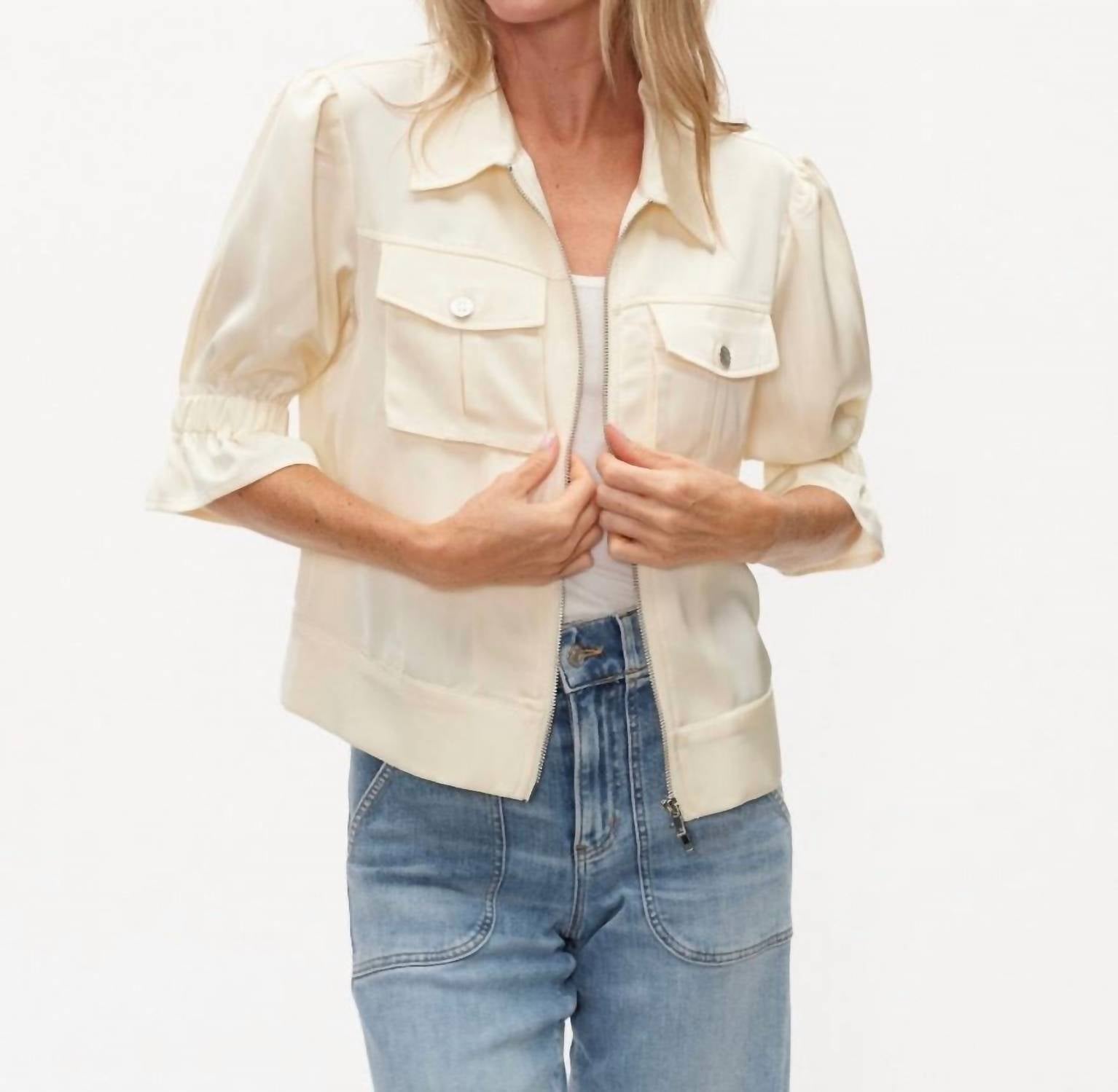 Six/Fifty - Anna 3/4 Satin Jacket