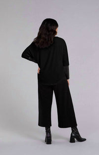 Sympli - Faux Leather Cinch Top