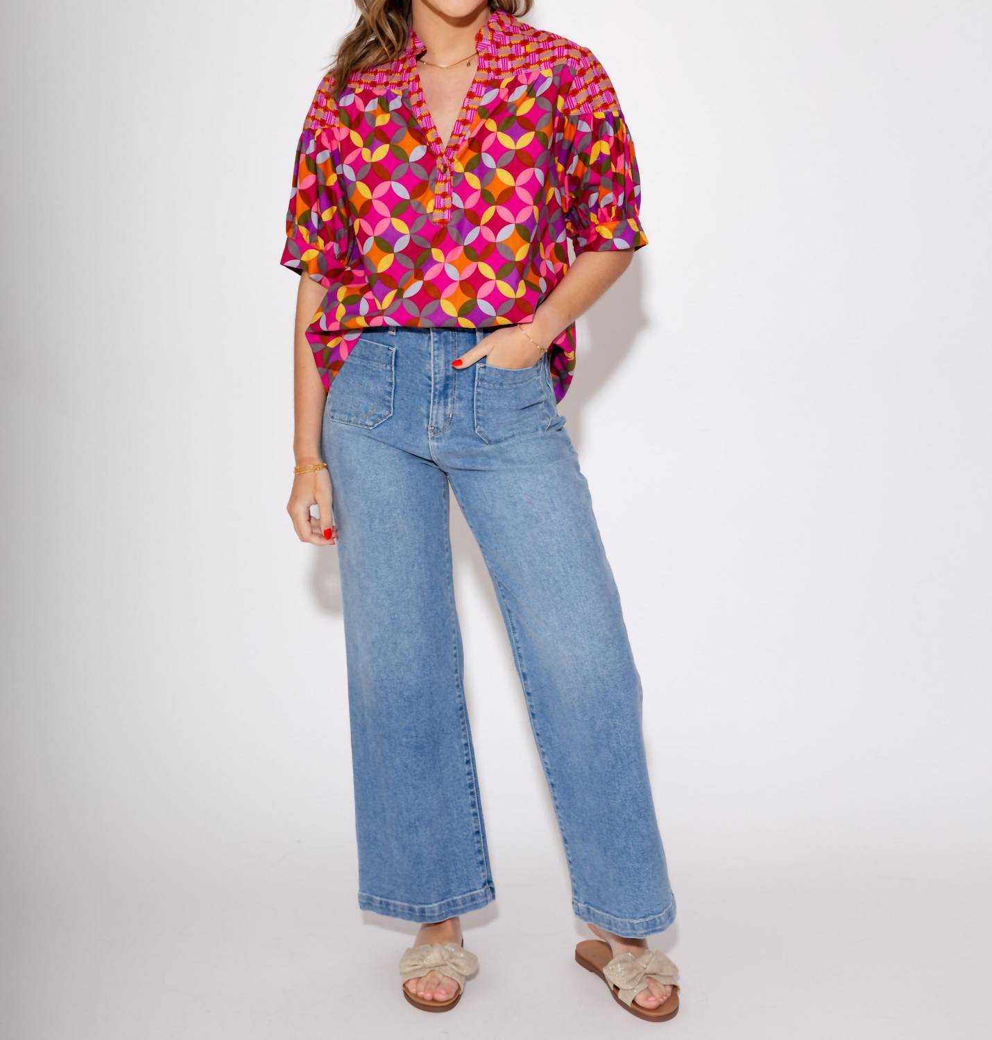 Ivy Jane - Mosaic Popover Top