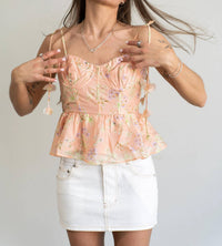 Astr - Halcyon Peplum Top