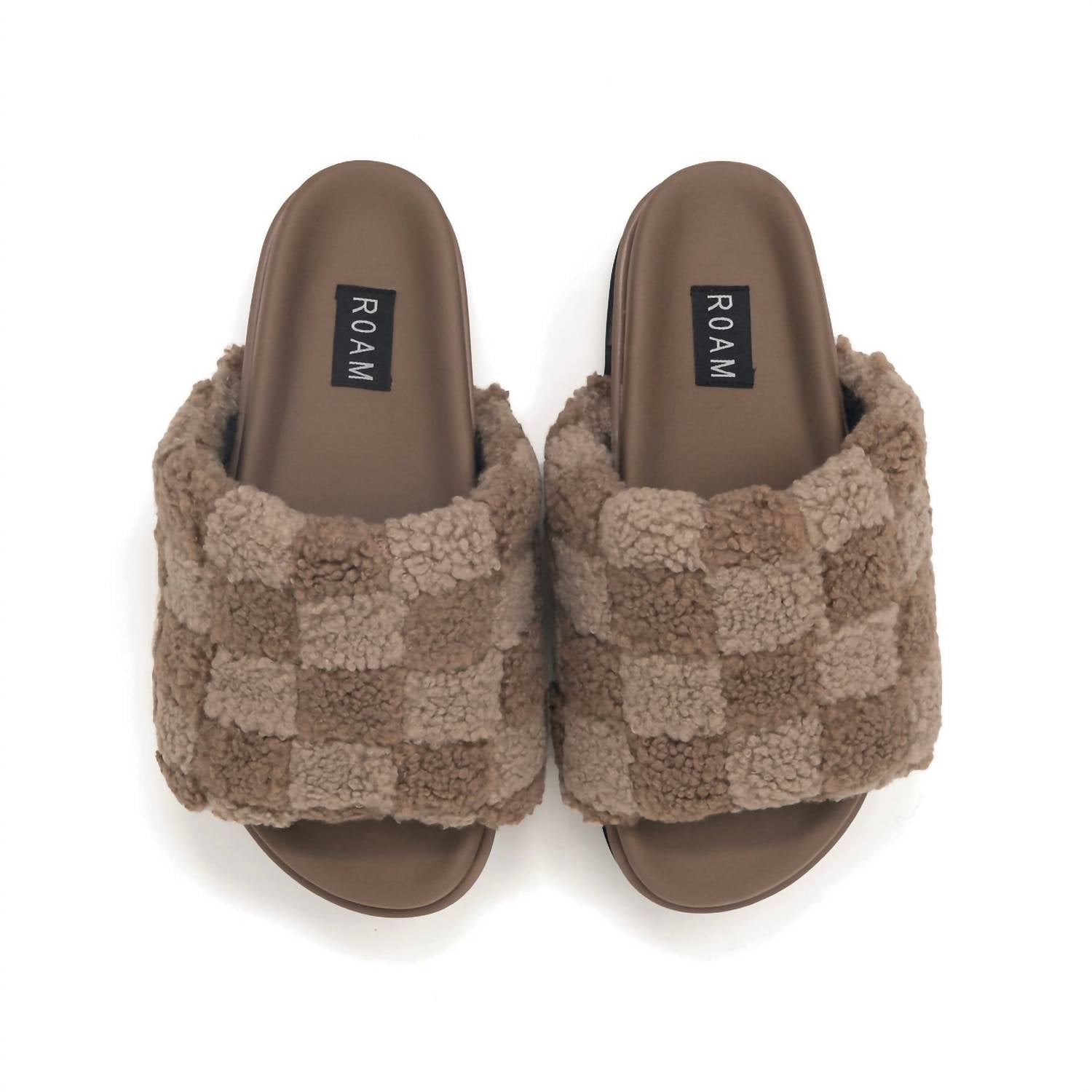 Roam - Women's Fuzzy Checker Stack Slider