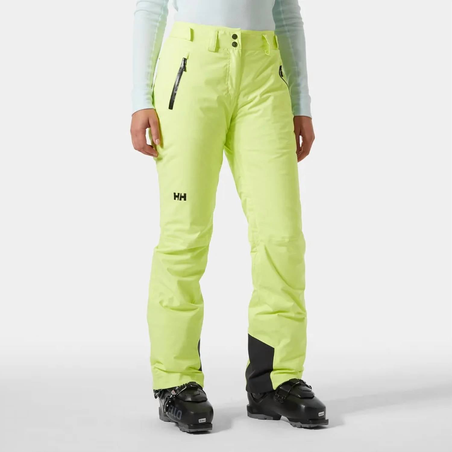 Helly Hansen Women's Insulated Legendary Pants in sunny lime - women's pants