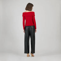 Clara Sun Woo - Ruched Off-shoulder Top