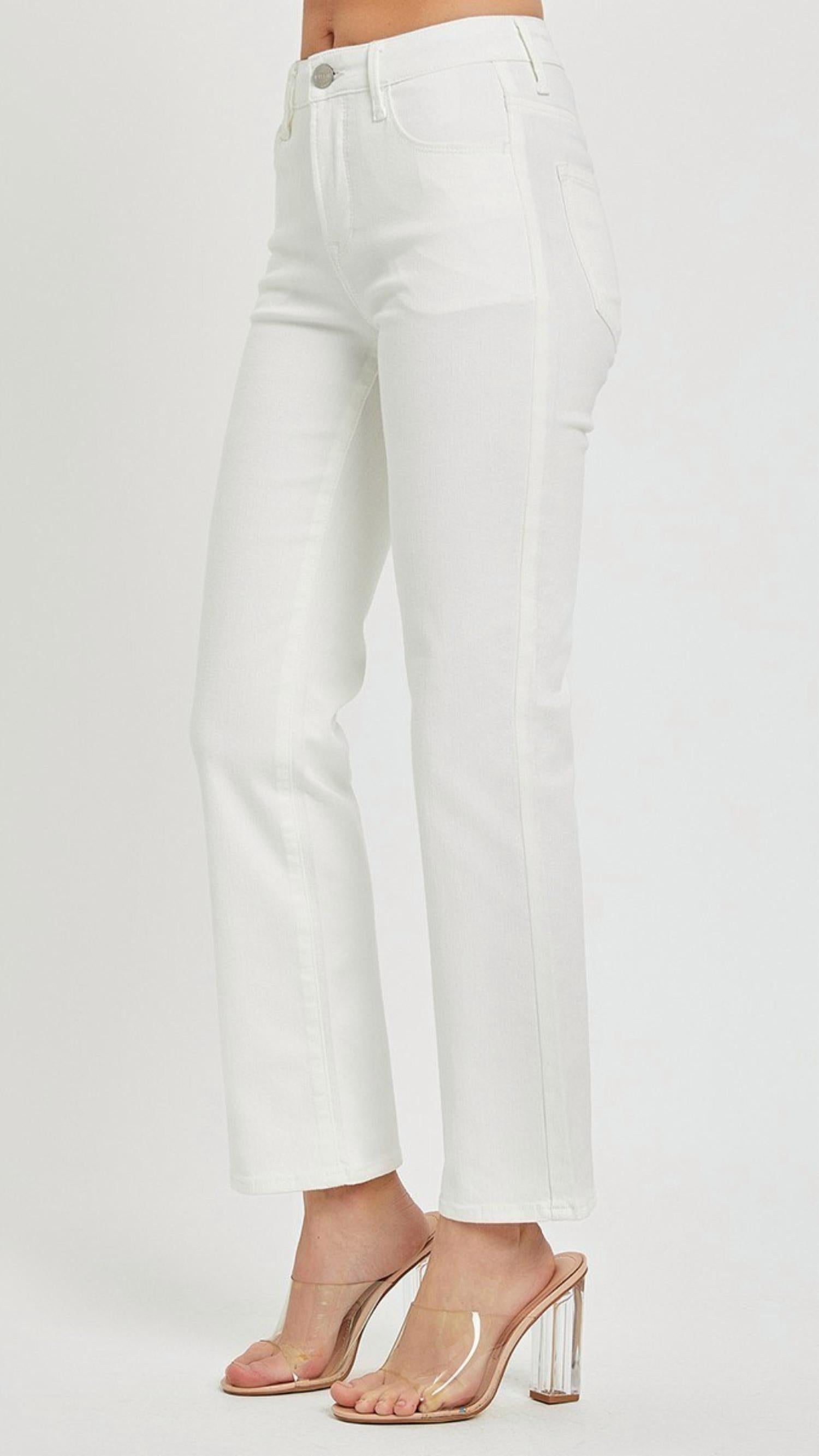 Risen - Mid Rise Ankle Bootcut Jeans