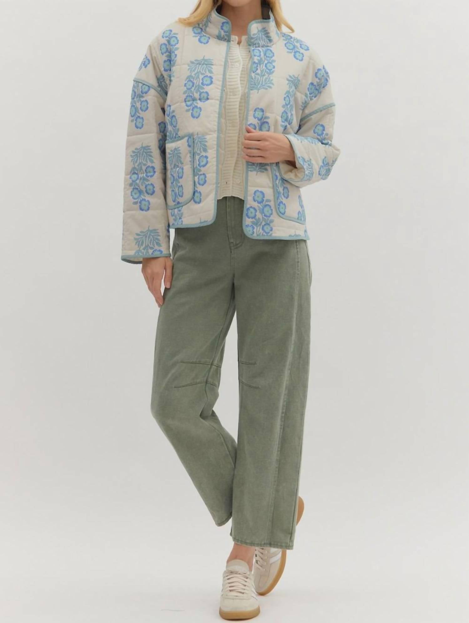 Entro - Botanical Quilted Jacket