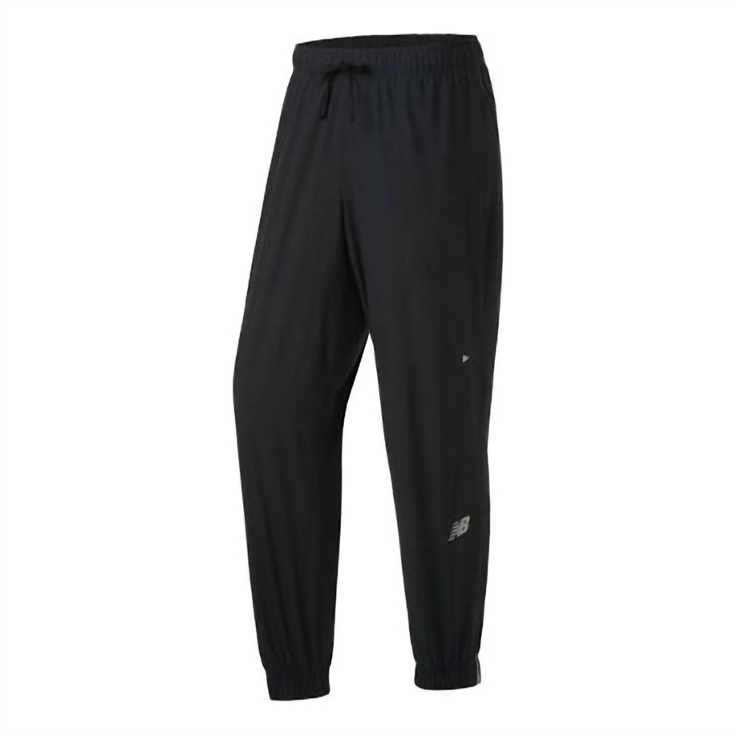 New Balance Men's Sport Impact Run Woven Pants in black - men's pants