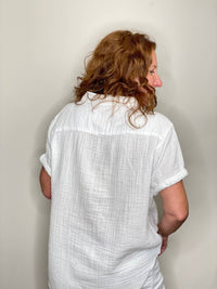 Dylan - Gauze Short Sleeve Button Up Shirt