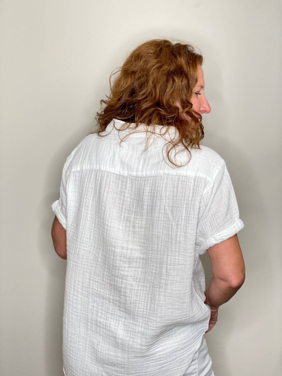 Dylan - Gauze Short Sleeve Button Up Shirt