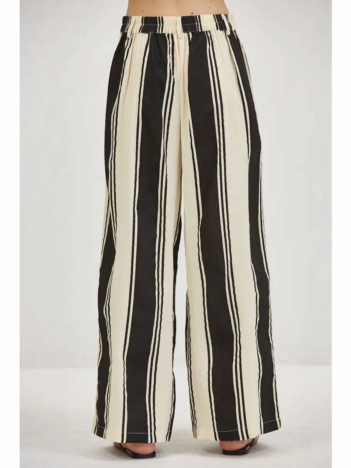 A.Ren - Delphine Striped Wide Leg Pants