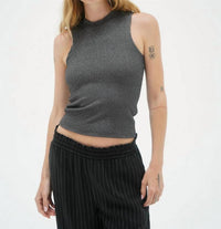 Lna - Double Layer Lurex Rib Top