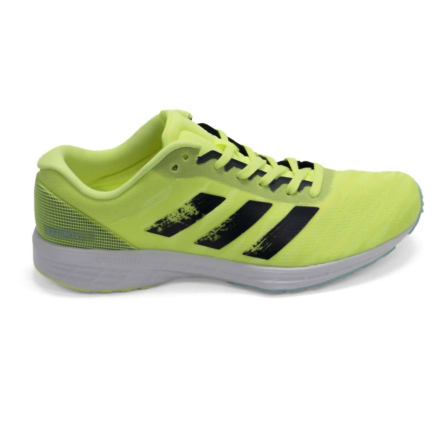 adidas Women's Adizero Rc 3 Running Shoes in lime green - women's shoe - detail view