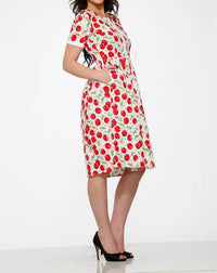 Orchid Bloom - Short Sleeve Cherry Dress