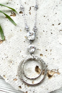 Vb & Co. - Women's Circle Swarovski Necklace