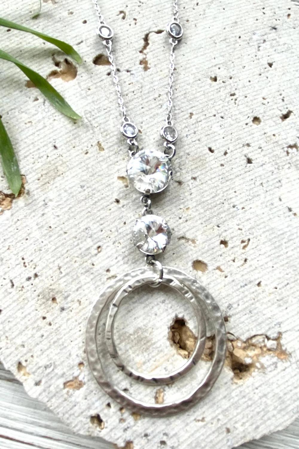 Vb & Co. - Women's Circle Swarovski Necklace