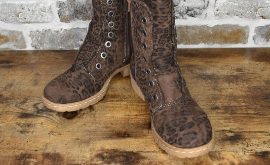 Leopard Whitley Boots