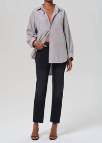 Citizens of Humanity Palma Straight Raw Hem Jean in medallion - women's jeans
