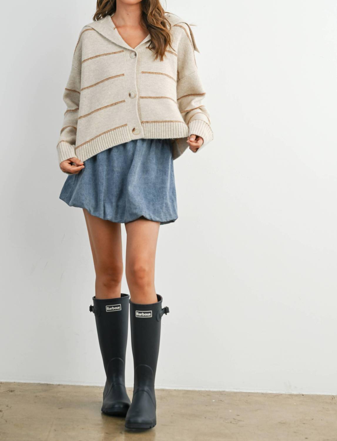 Buttermelon - Rae Button Front Collared Sweater