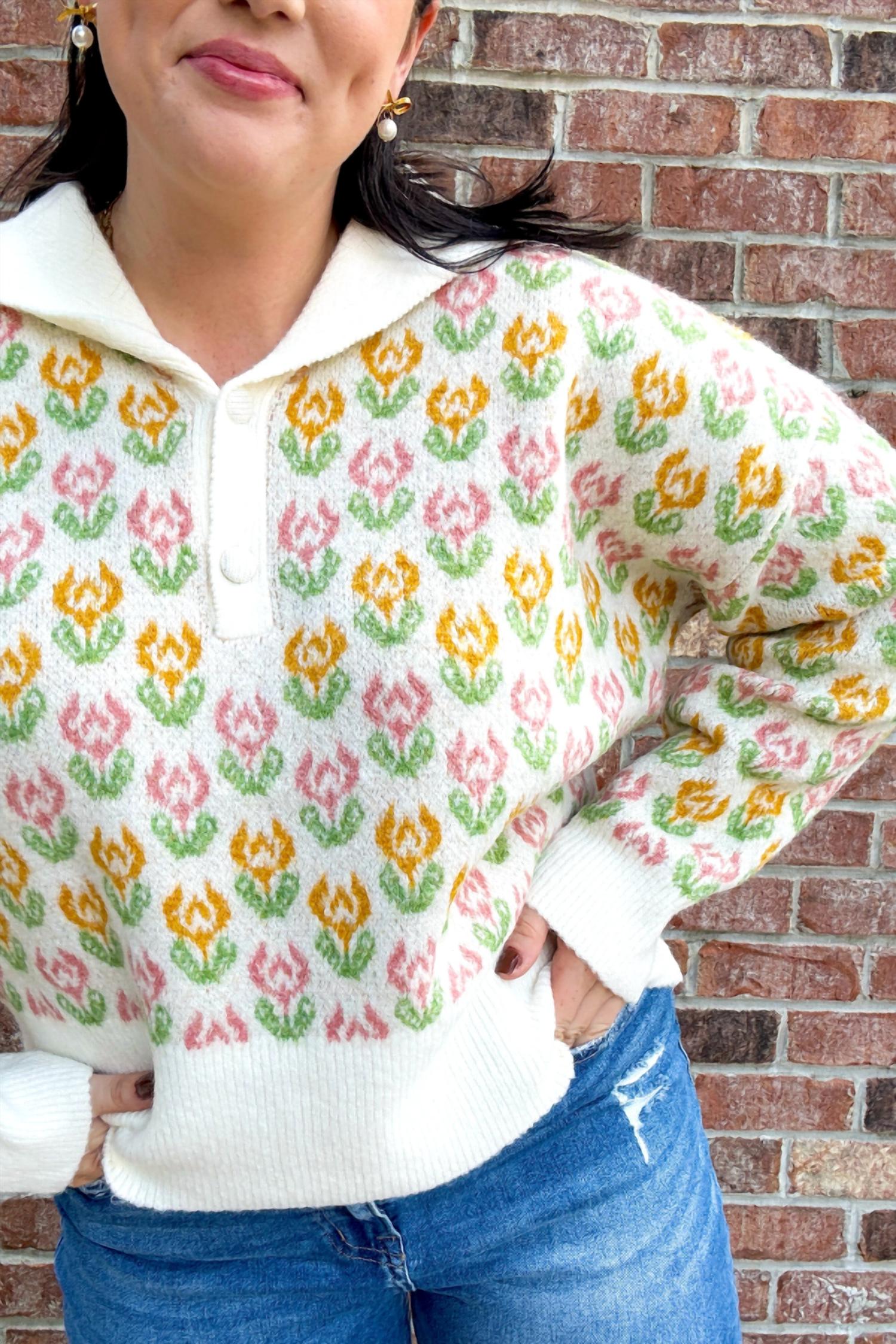 So Me - Buttoned Up Sweater