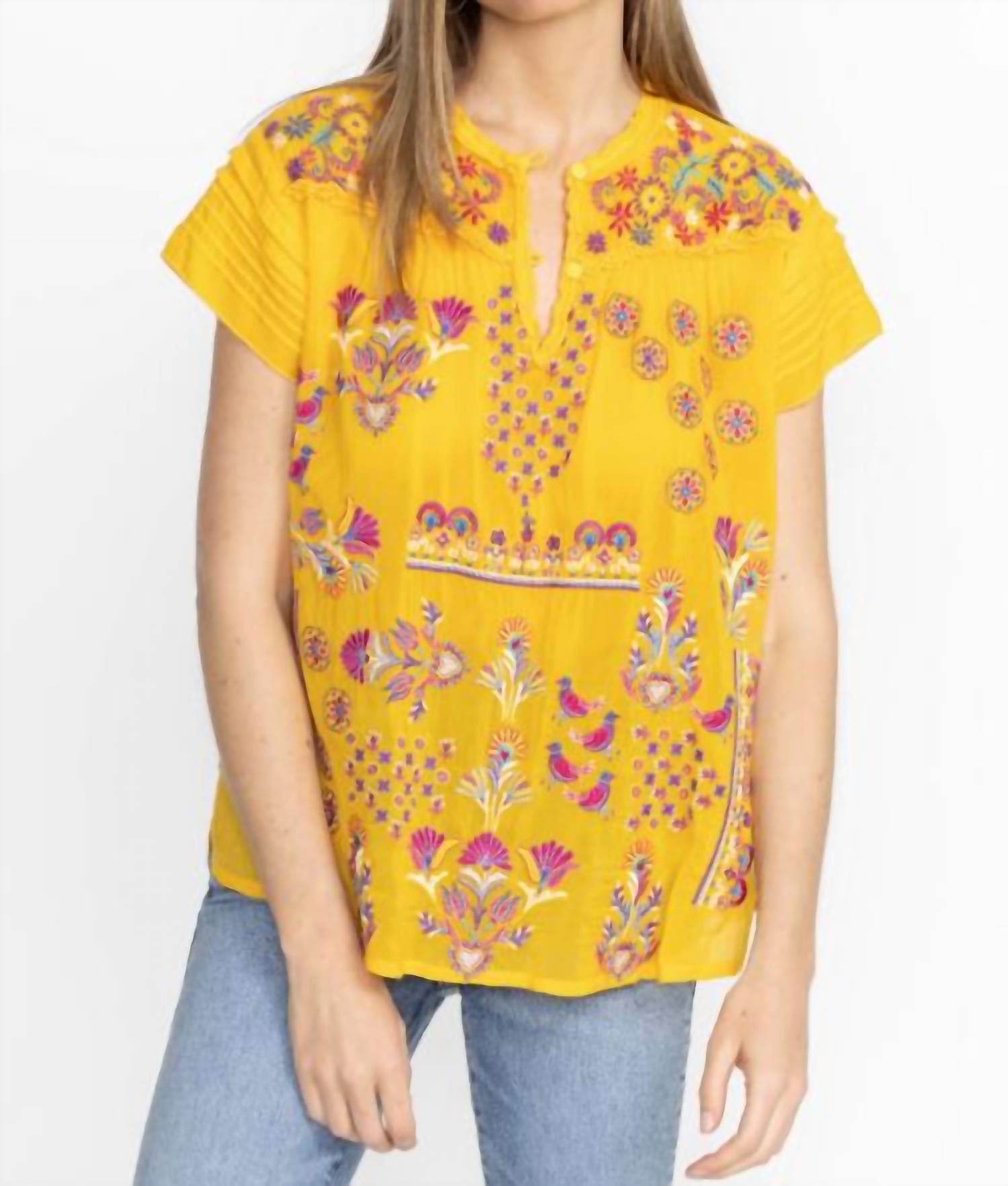 Johnny Was Lafaret Blouse in monserrat - women's blouse