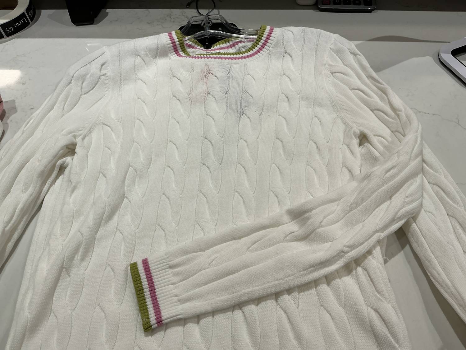 Minnie Rose - Women's Cable crew sweater