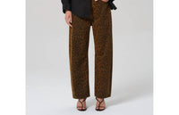 Citizens of Humanity Miro Long Relaxed Jean in sepia cheetah - women's jeans