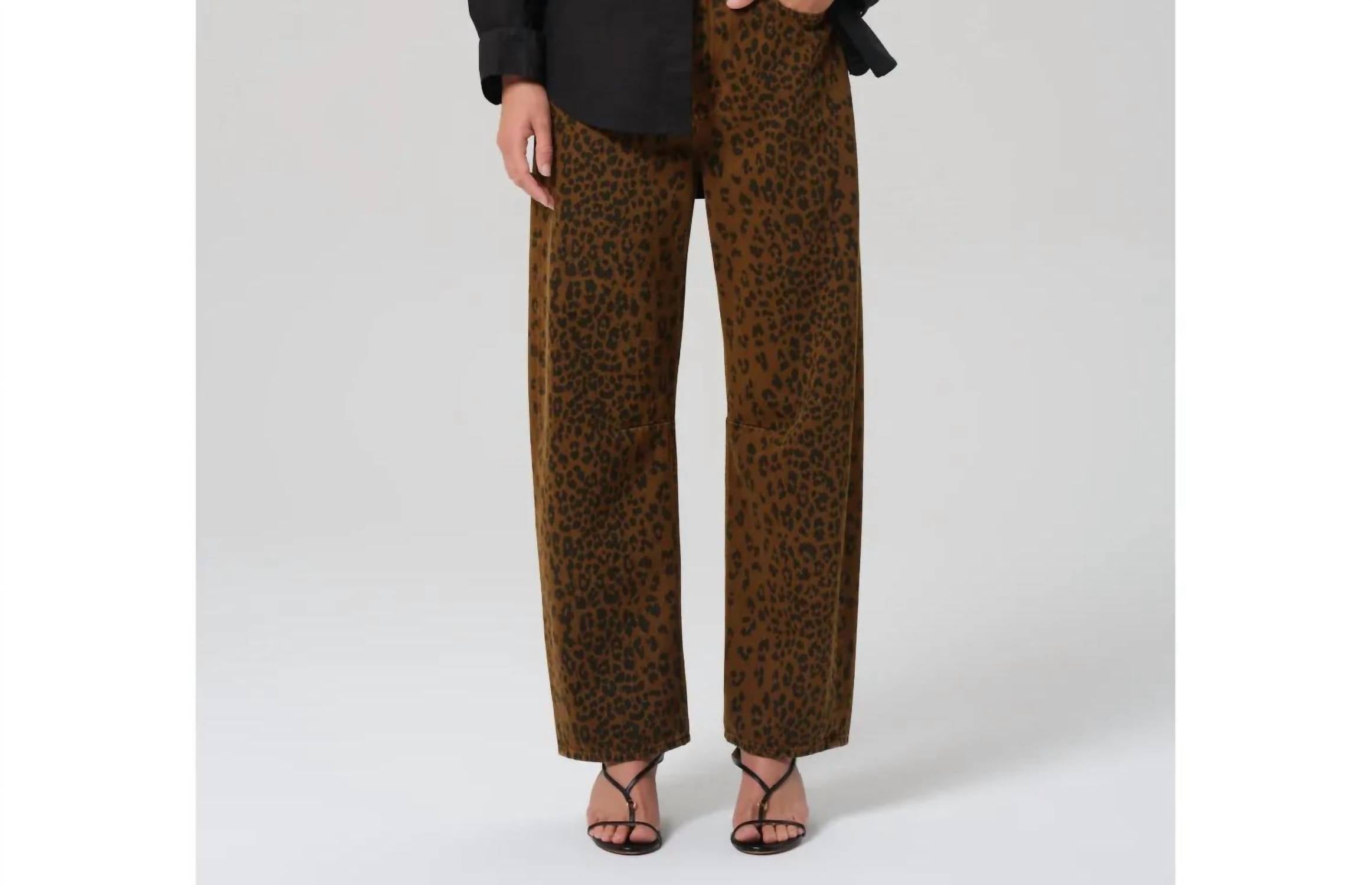 Citizens of Humanity Miro Long Relaxed Jean in sepia cheetah - women's jeans