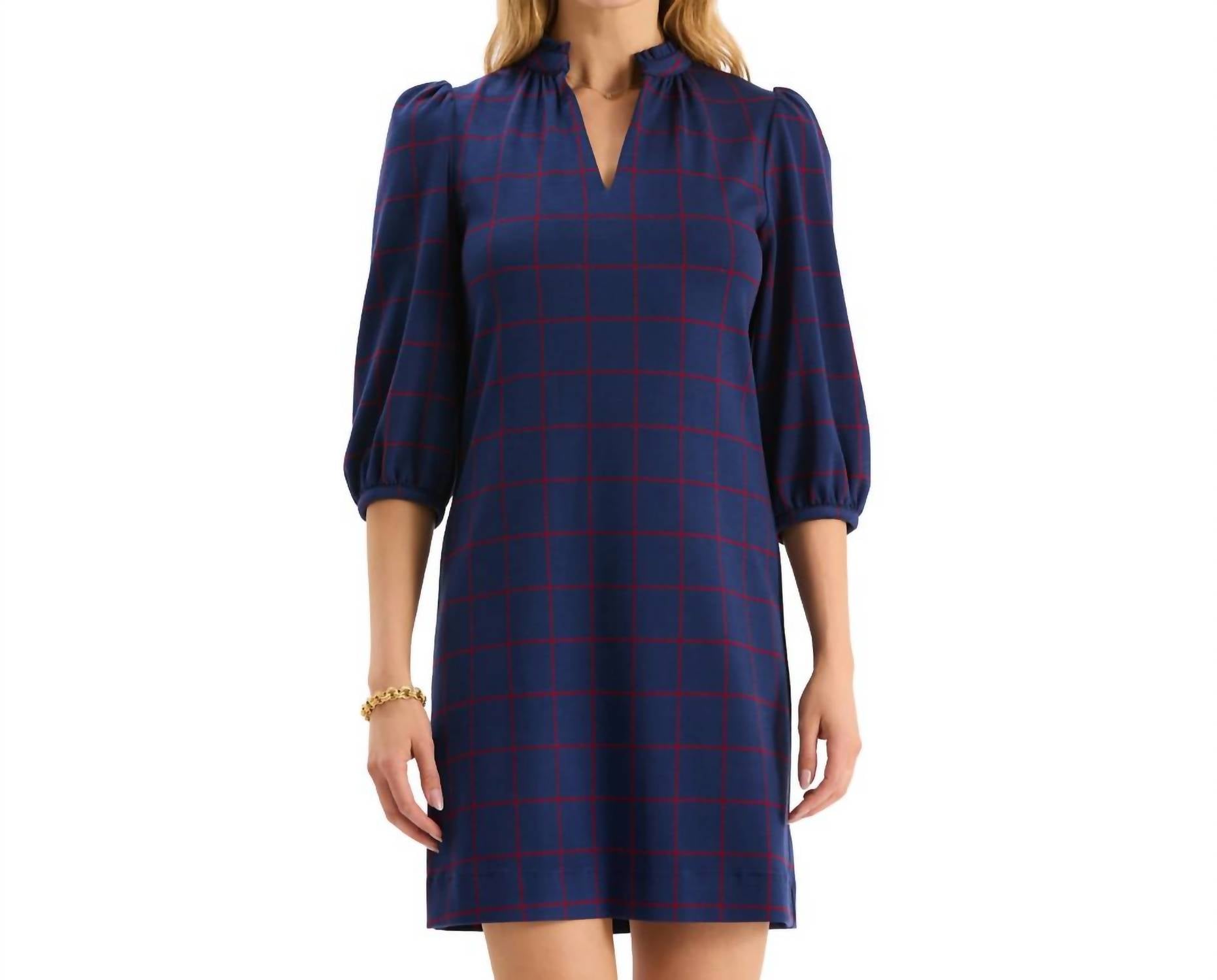 Tyler Boe - Sherri Knit Plaid Dress