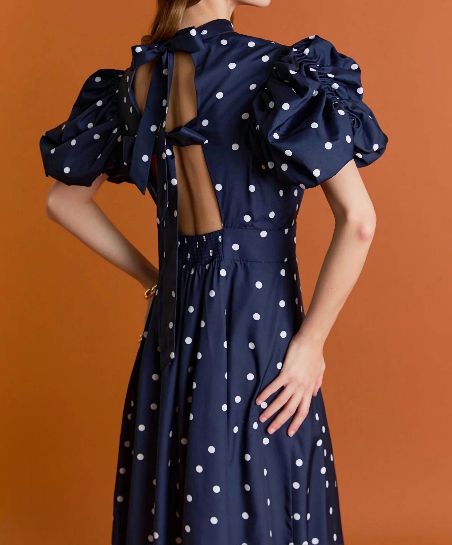 English Factory - Daisy Dotted Midi Dress