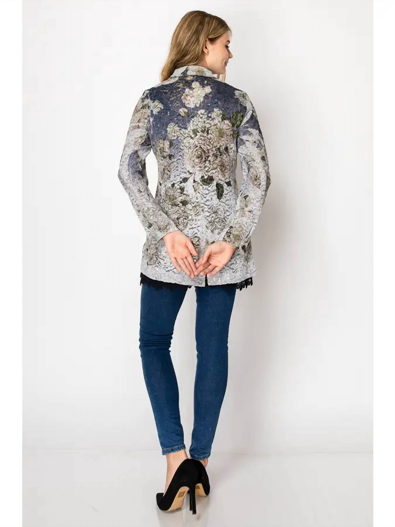 Origami - Lace & Sequin Blazer Jacket