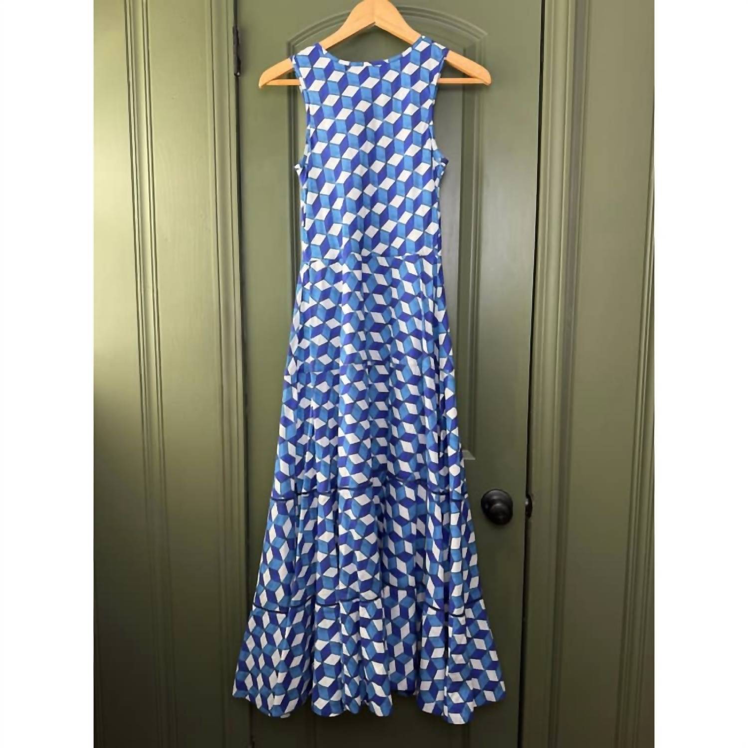 Ro'S Garden - Women's Cairo Maxi Geometric Resort Summer Dress