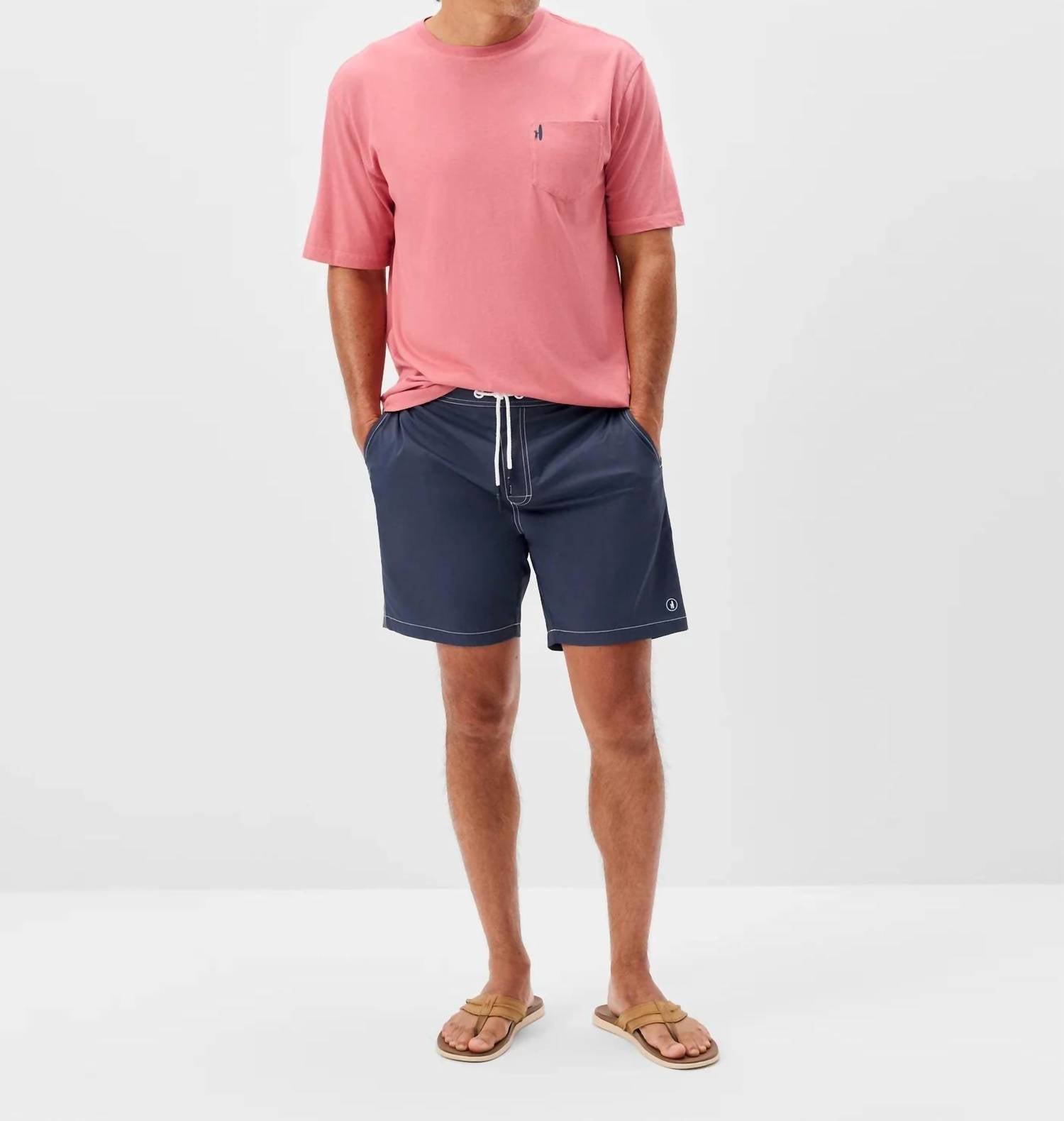 Johnnie-O - Half Elastic Swim Trunks - 7"