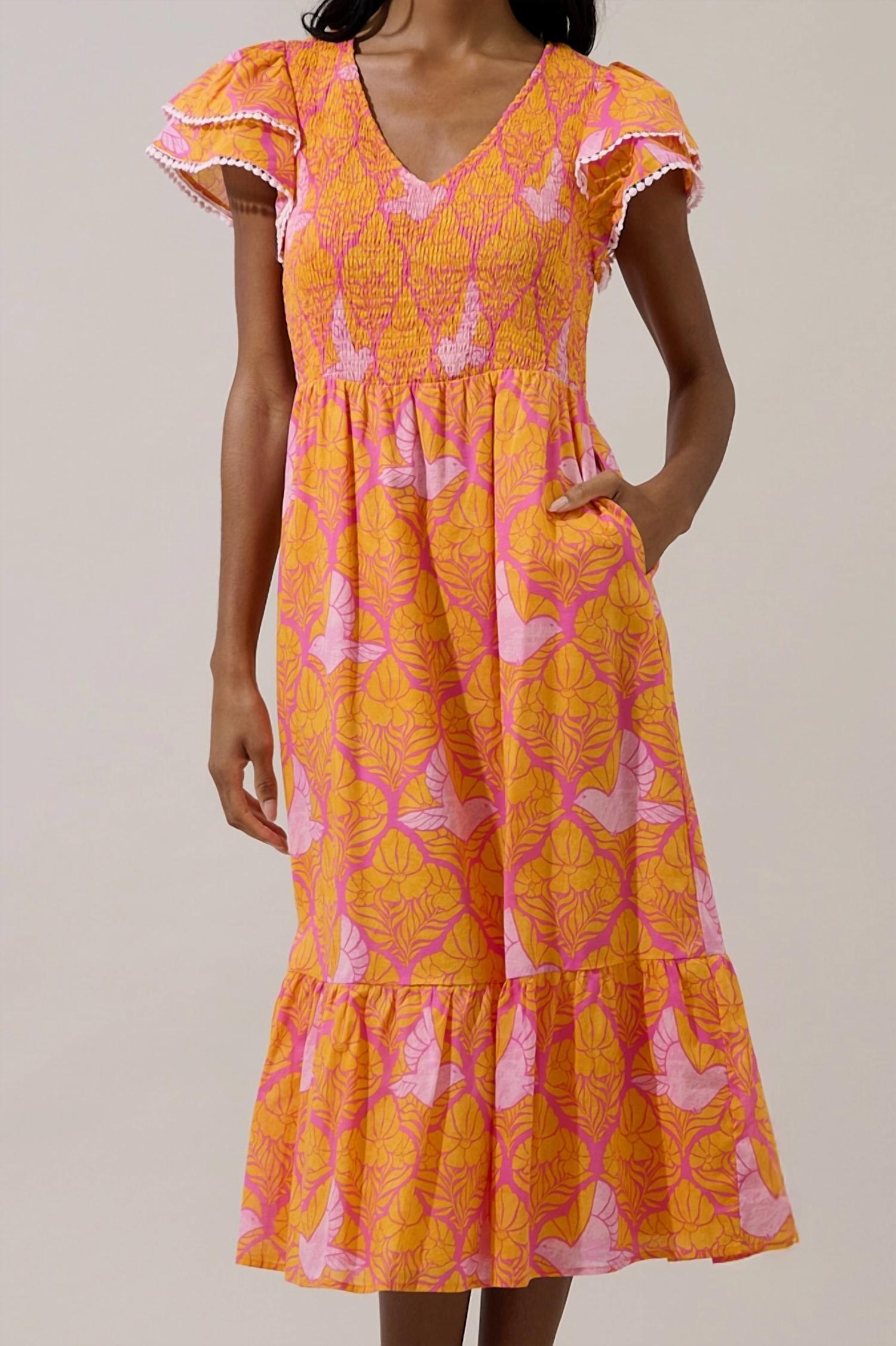 Sugarlips - Jaidy Floral Patte Midi Dress