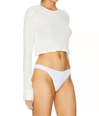 Eterne - Cropped Ribbed Fitted Top