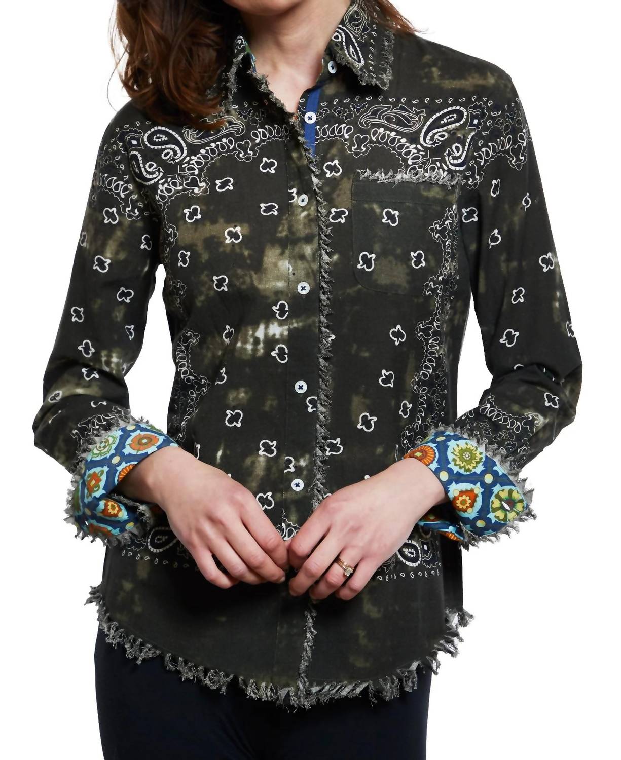 Dizzy-Lizzie - Cape Cod Bandana Print Shirt