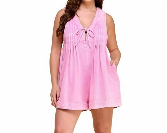 Veveret - Chic Denim Romper