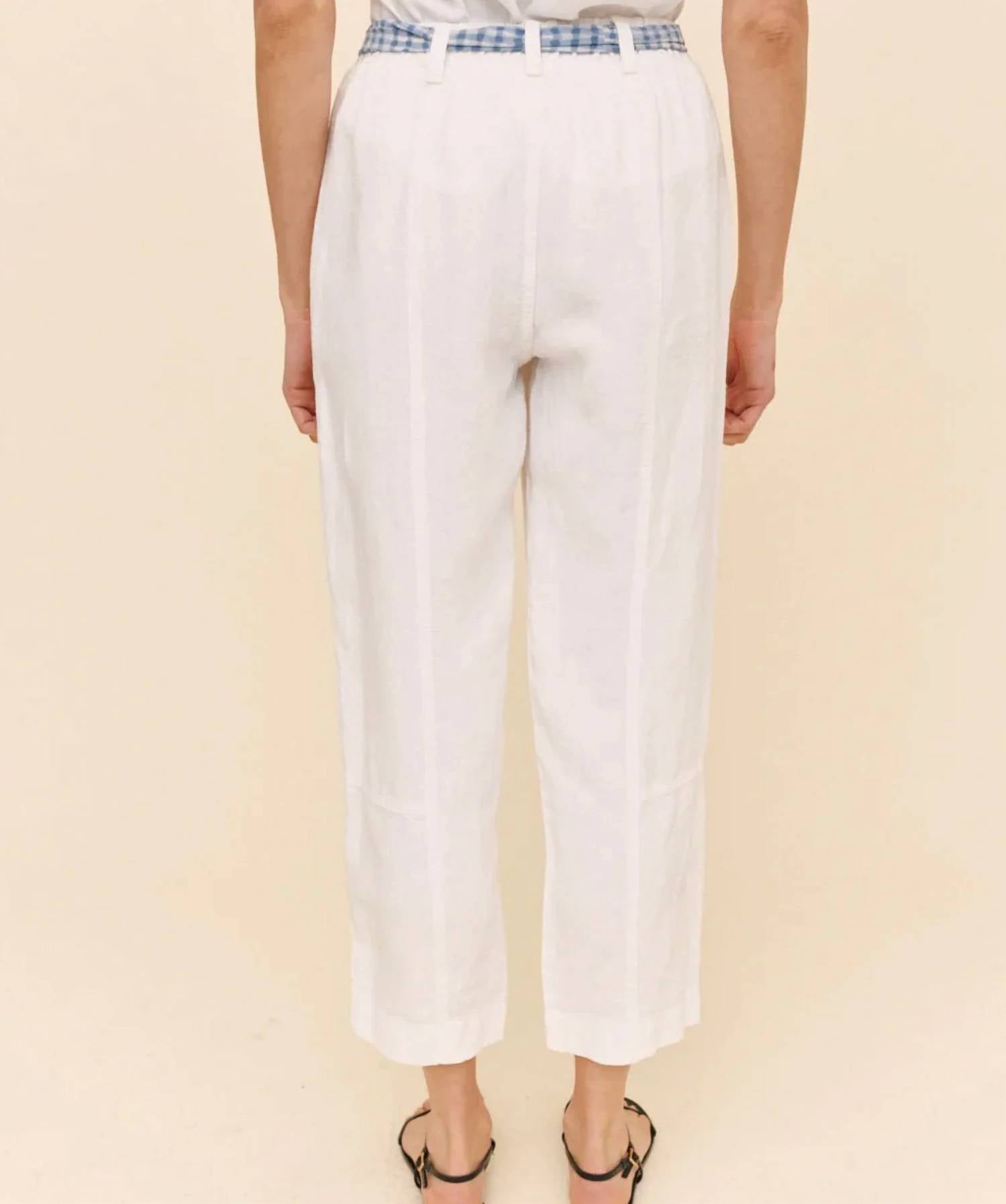 Bella Dahl - Seam Pant with Printed Sash