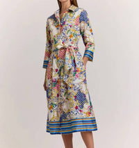 Hinson Wu - Robin 3/4 Sleeve Amalfi Print Dress